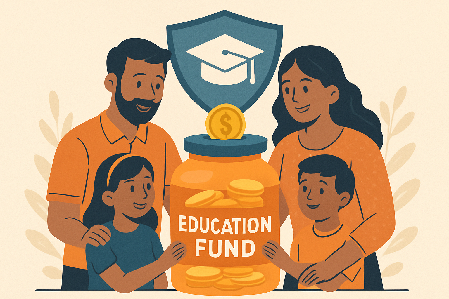 Parents ensuring children's education fund